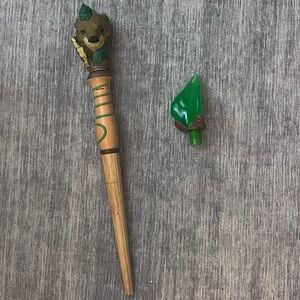 Great Wolf Lodge MagiQuest Wand with 2 Toppers